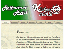 Tablet Screenshot of kueckenmuehle.de